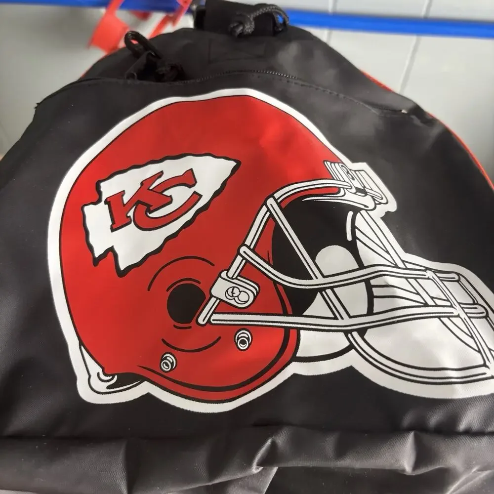NWT Vintage 90s KANSAS CITY CHIEFS Football Duffle Gym Bag Carry Strap NFL New
